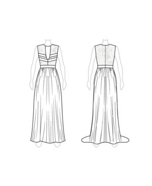 Customize: Closed Back And Remove Slit - Fame And Partners Closed-back Dress