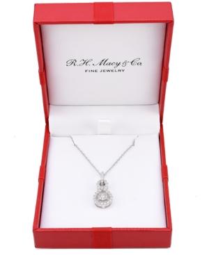 Diamond Twist Pendant Necklace (1/2 Ct. T.w.) In Sterling Silver