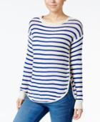 Jessica Simpson Striped High-low Sweater