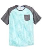 Univibe Men's Jaded Floral-print Raglan-sleeve Pocket T-shirt