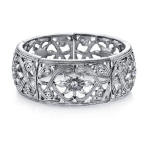2028 Crystal Colorado Flower Stretch Bracelet