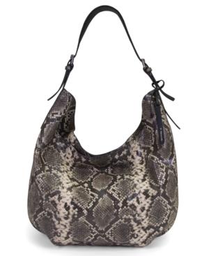T Tahari Jackie Leather Oversized Hobo