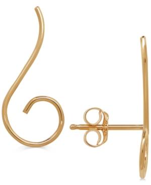 Swirl Ear Climbers In 14k Gold