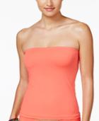 Becca Electric Current Macrame-back Bandeau Tankini Top Women's Swimsuit