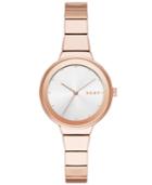 Dkny Women's Astroria Rose Gold-tone Bracelet Watch 32mm, Created For Macy's
