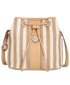 Giani Bernini Striped Straw Bucket Bag, Created For Macy's