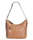 Giani Bernini Embossed Faux Ostrich Hobo, Created For Macy's