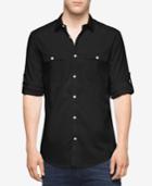 Calvin Klein Men's Dobby Dual-pocket Shirt