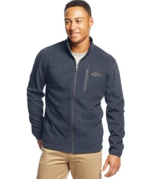 Greg Norman For Tasso Elba Men's 5 Iron Full-zip Fleece Golf Jacket