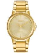 Citizen Eco-drive Men's Axiom Gold-tone Stainless Steel Bracelet Watch 41mm