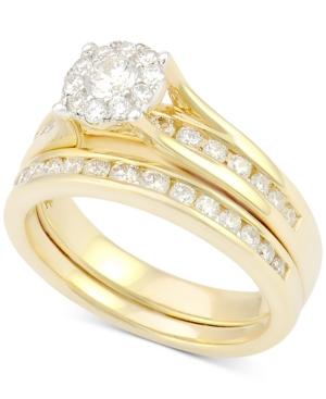 Diamond Channel-set Bridal Set (1 Ct. T.w.) In 14k Gold