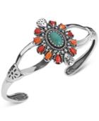 American West Multi-stone Cuff Bracelet (3-1/2 Ct. T.w.) In Sterling Silver