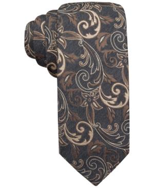 Alfani Men's Tan Skinny Tie, Only At Macy's
