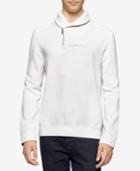 Calvin Klein Men's Quilted Fleece Shawl-collar Sweater