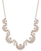 Marchesa Gold-tone Crystal & Imitation Pearl 26 Slider Statement Necklace