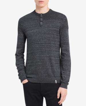 Calvin Klein Jeans Men's Textured Henley Sweater