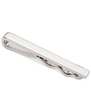 Ryan Seacrest Distinction Polished Rhodium Short Tie Clip Slide