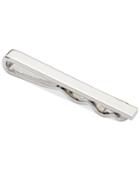 Ryan Seacrest Distinction Polished Rhodium Short Tie Clip Slide