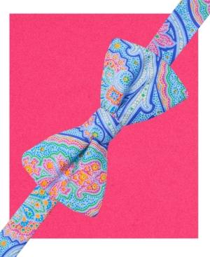 Countess Mara Bright Paisley Pre-tied Bow Tie And Pocket Square Set