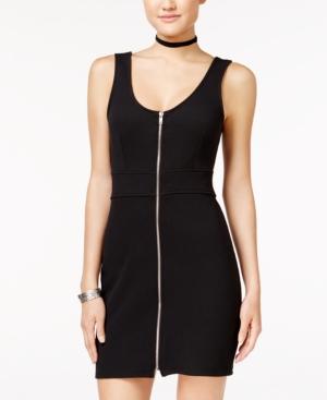 Material Girl Zipper-front Sheath Dress, Only At Macy's