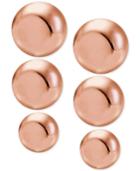 Giani Bernini 3-pc. Set Button Stud Earrings In 18k Rose Gold-plated Sterling Silver, Only At Macy's