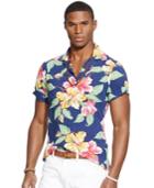 Polo Ralph Lauren Slim-fit Hibiscus-print Camp Shirt