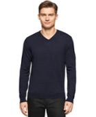 Calvin Klein Men's Merino Wool V-neck Sweater