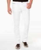 Calvin Klein Jeans Men's Slim-straight Fit Stretch White Jeans