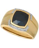 Le Vian Gents Men's Onyx & Diamond (1/6 Ct. T.w.) Ring In 14k Gold