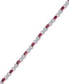 Ruby Xo Bracelet (4-1/2 Ct. T.w.) In Sterling Silver