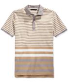 Sean John Men's Core Thin Striped Polo Shirt