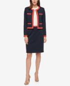 Tommy Hilfiger Zip-up Contrast-trim Blazer