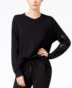 Chelsea Sky French Terry Sequin-detail Sweatshirt, Only At Macy's
