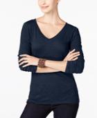 Inc International Concepts V-neck Top, Only At Macy's