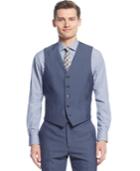 Ryan Seacrest Distinction Blue Sharkskin Vest