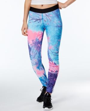Reebok Speedwick Tree-print Leggings