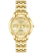 Citizen Eco-drive Women's Silhouette Gold-tone Stainless Steel Bracelet Watch 32mm Fd4012-51p