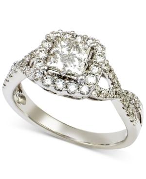 Diamond Quad Twist Engagement Ring (1 Ct. T.w.) In 14k White Gold