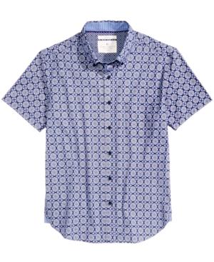 Construct Men's Delano Mosaic-print Shirt, Created For Macy's