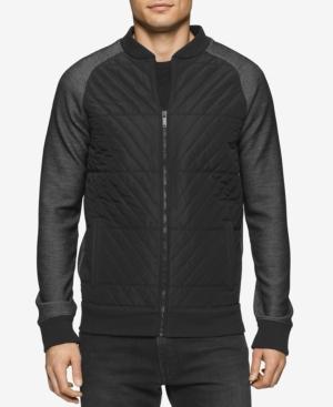 Calvin Klein Jeans Men's Quilted Colorblocked Full-zip Jacket