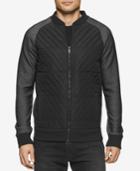 Calvin Klein Jeans Men's Quilted Colorblocked Full-zip Jacket