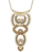 Lucky Brand Gold-tone Beaded Statement Necklace