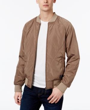 William Rast Men's Zane Engineered Quilted Bomber Jacket