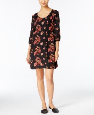 Eci Embroidered Shift Dress