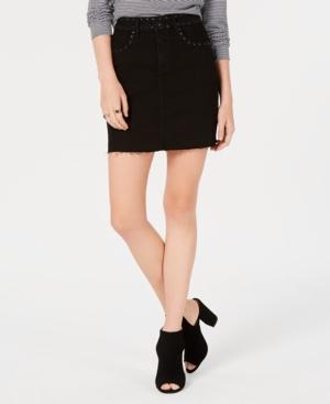 M1858 Emery Studded Denim Mini Skirt, Created For Macy's