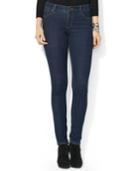 Lauren Jeans Co. Super-stretch Skinny-leg Jeans, Indigo Wash