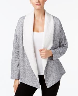 Gaiam Sia Fleece-trimmed Wrap