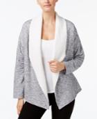Gaiam Sia Fleece-trimmed Wrap