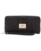 Guess Kalen Quilted Large Zip Around Wallet