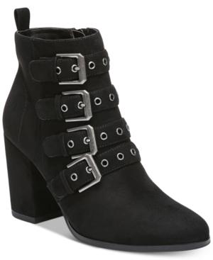 Carlos By Carlos Santana Gamma Buckle Block-heel Booties Women's Shoes